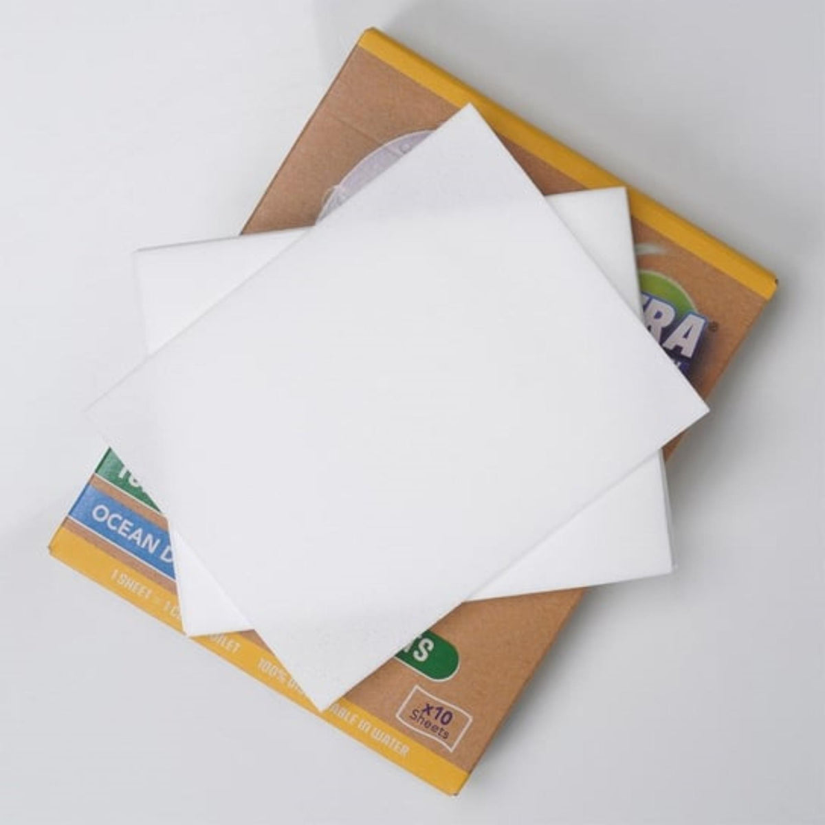 Set 12 hojas absorbentes para inodoro poliéster no tejido 10x25cm (5)