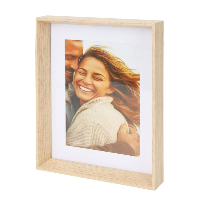 Marco de fotos MDF y cristal 20x4x25cm