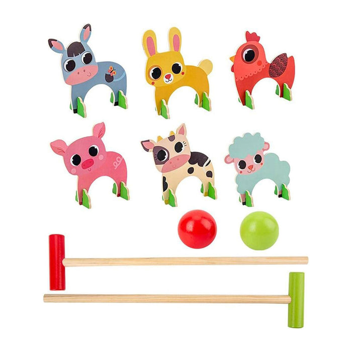 Juego de croquet clásico para niños en madera