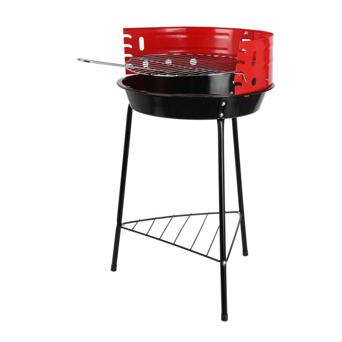 Barbacoa 3 patas parrilla cromada negro 32x33x55cm