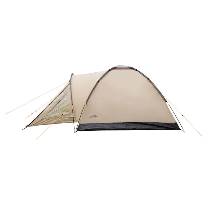 Tienda iglú 2-3 personas 180x210x120cm resistente al agua marrón