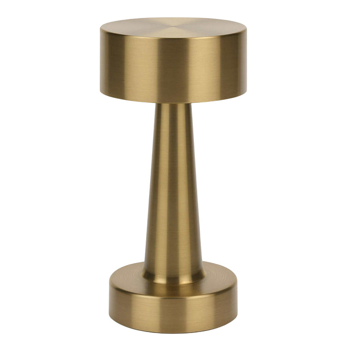 Lámpara de mesa recargable oro 16 luces LED 3 modos Ø8,9x20,9cm