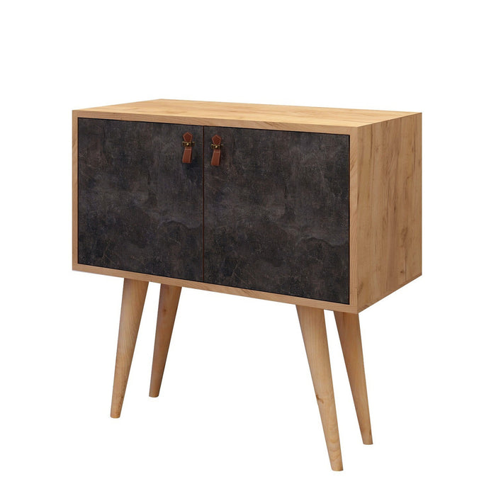 Consola melamina Roble Oscuro Concrete 100% aglomerado