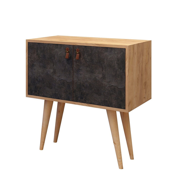 Consola melamina Roble Oscuro Concrete 100% aglomerado