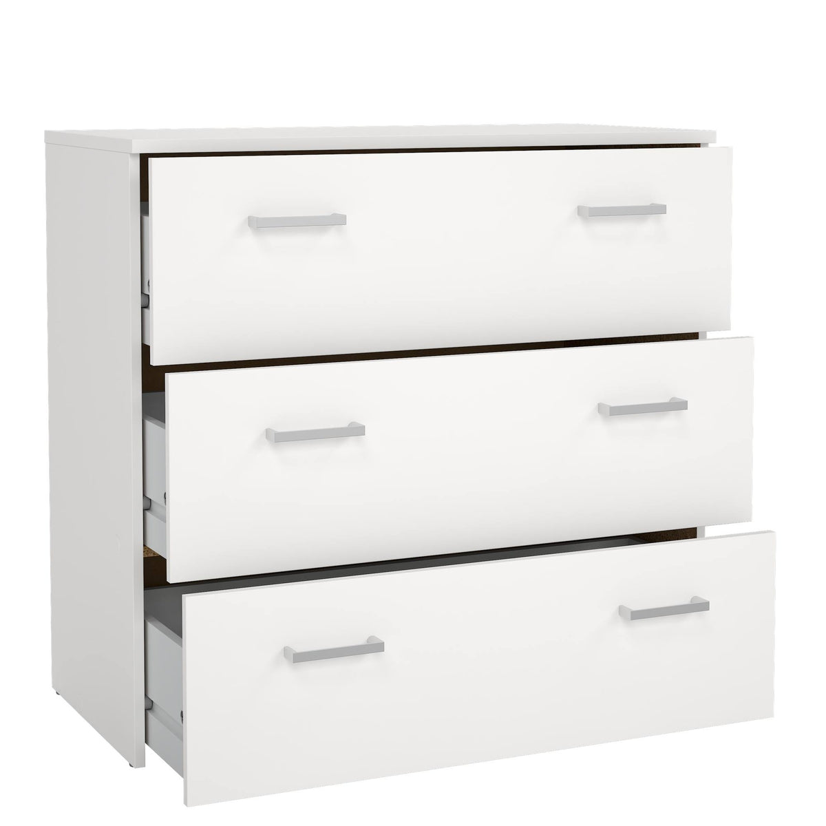 Cómoda 3 cajones blanco 75x36x70 cm (5)