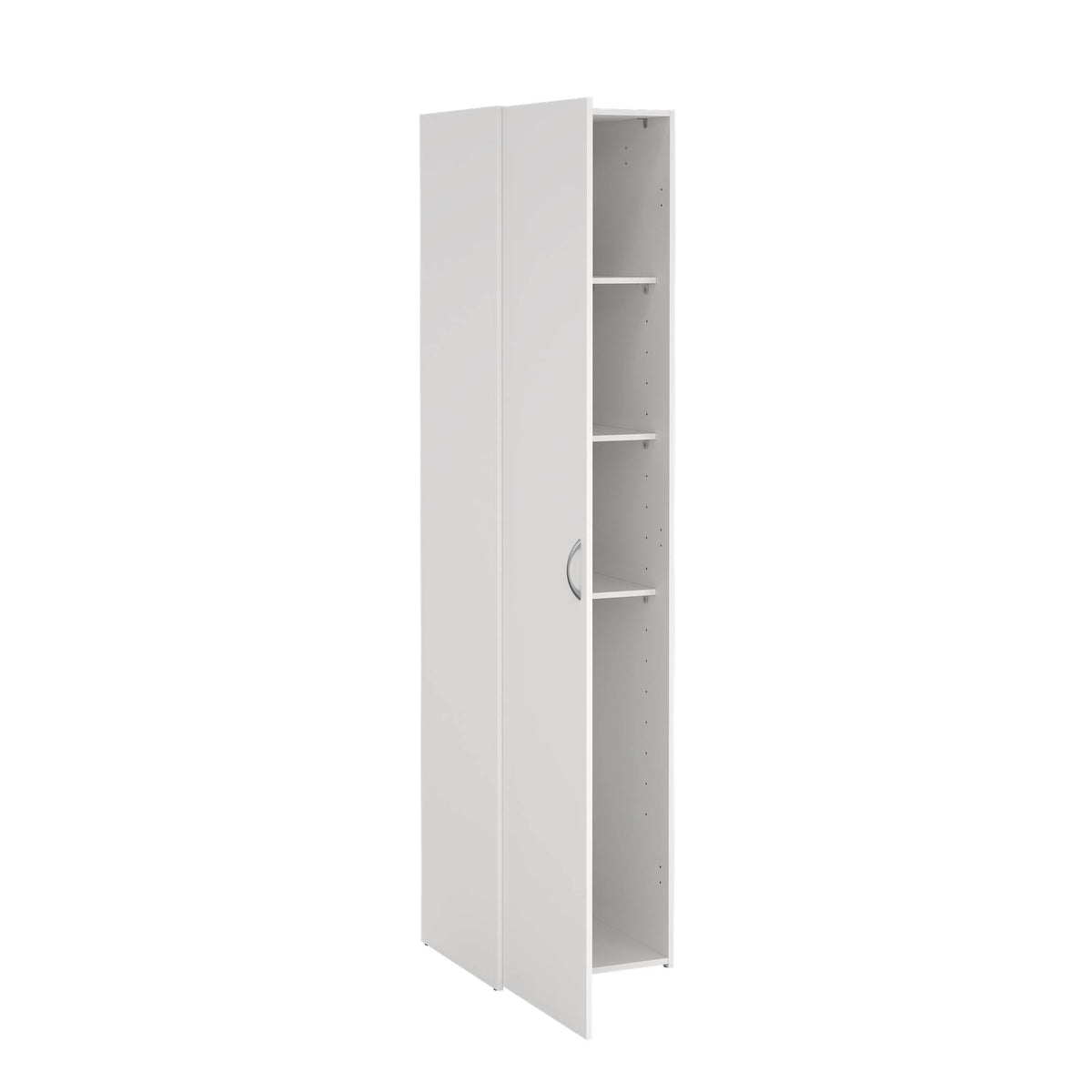 Armario 1 puerta melamina blanco 40x42x176cm (6)