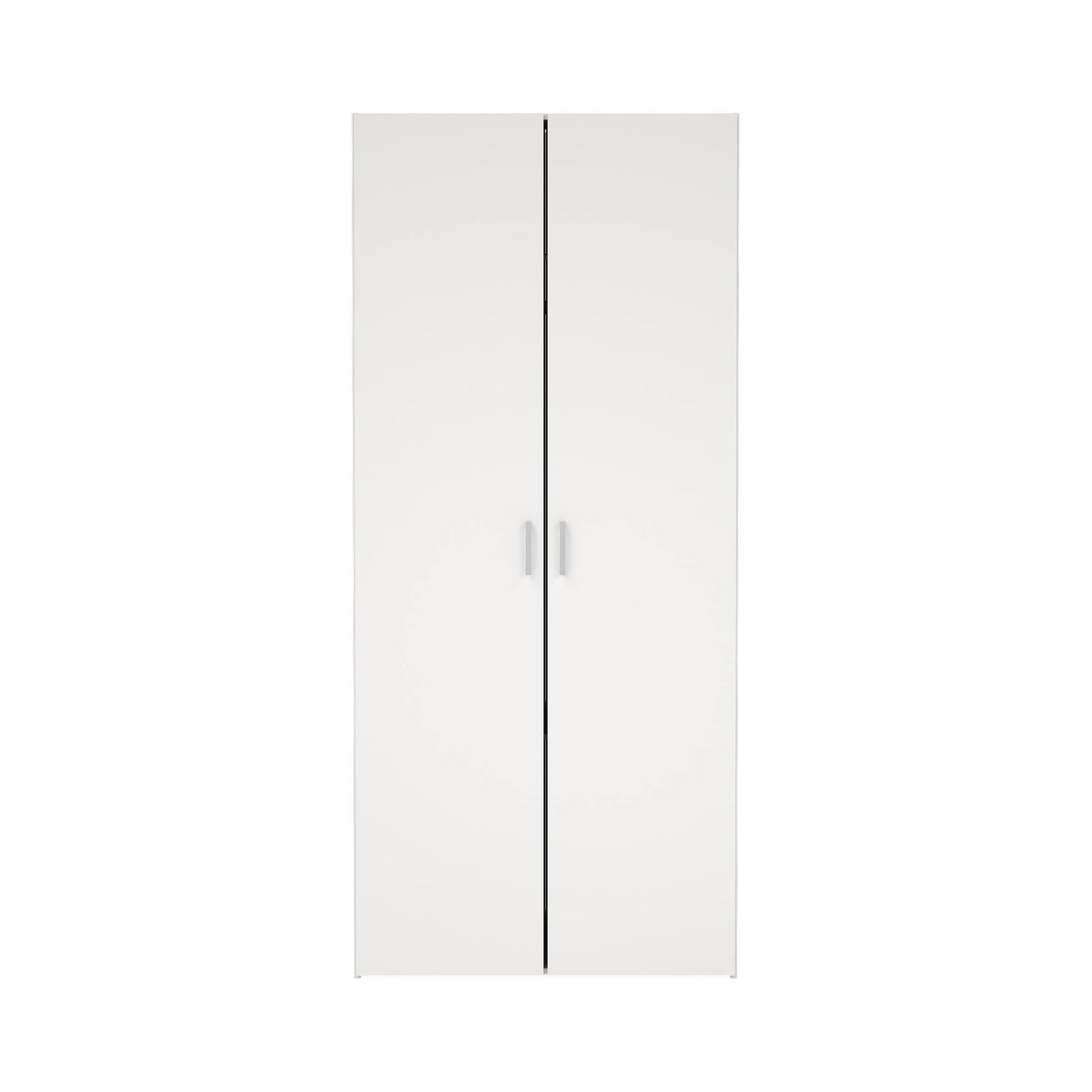 Armario ropero 2 puertas melamina blanco 78x50x176cm (6)