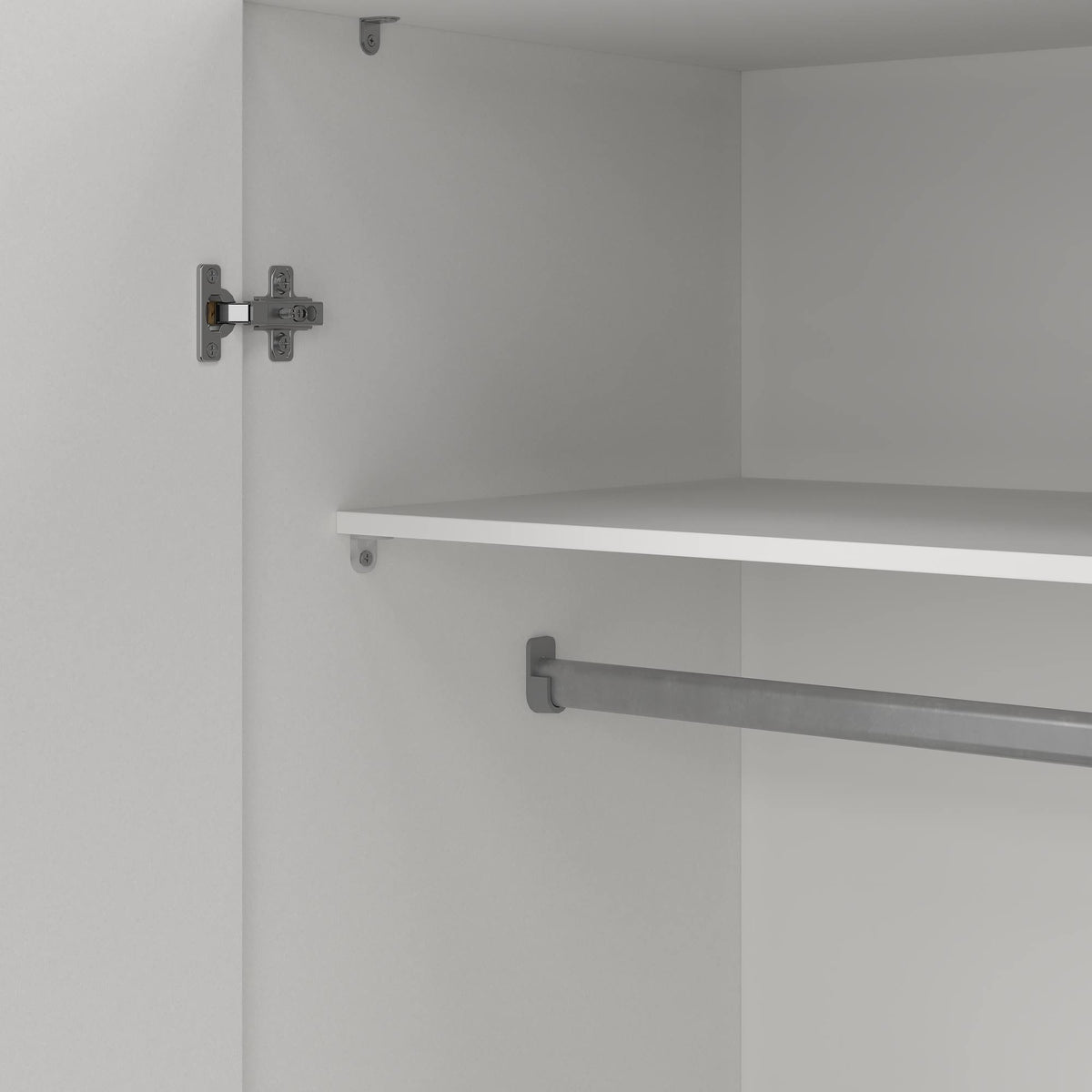 Armario ropero 2 puertas melamina blanco 78x50x176cm (9)
