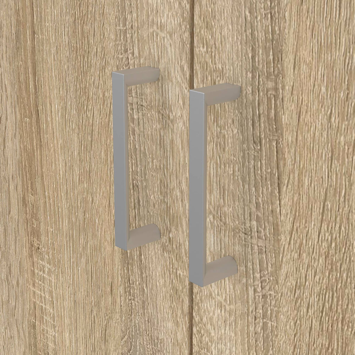 Armario ropero 2 puertas y 1 cajón melamina roble 80x36x171cm (7)
