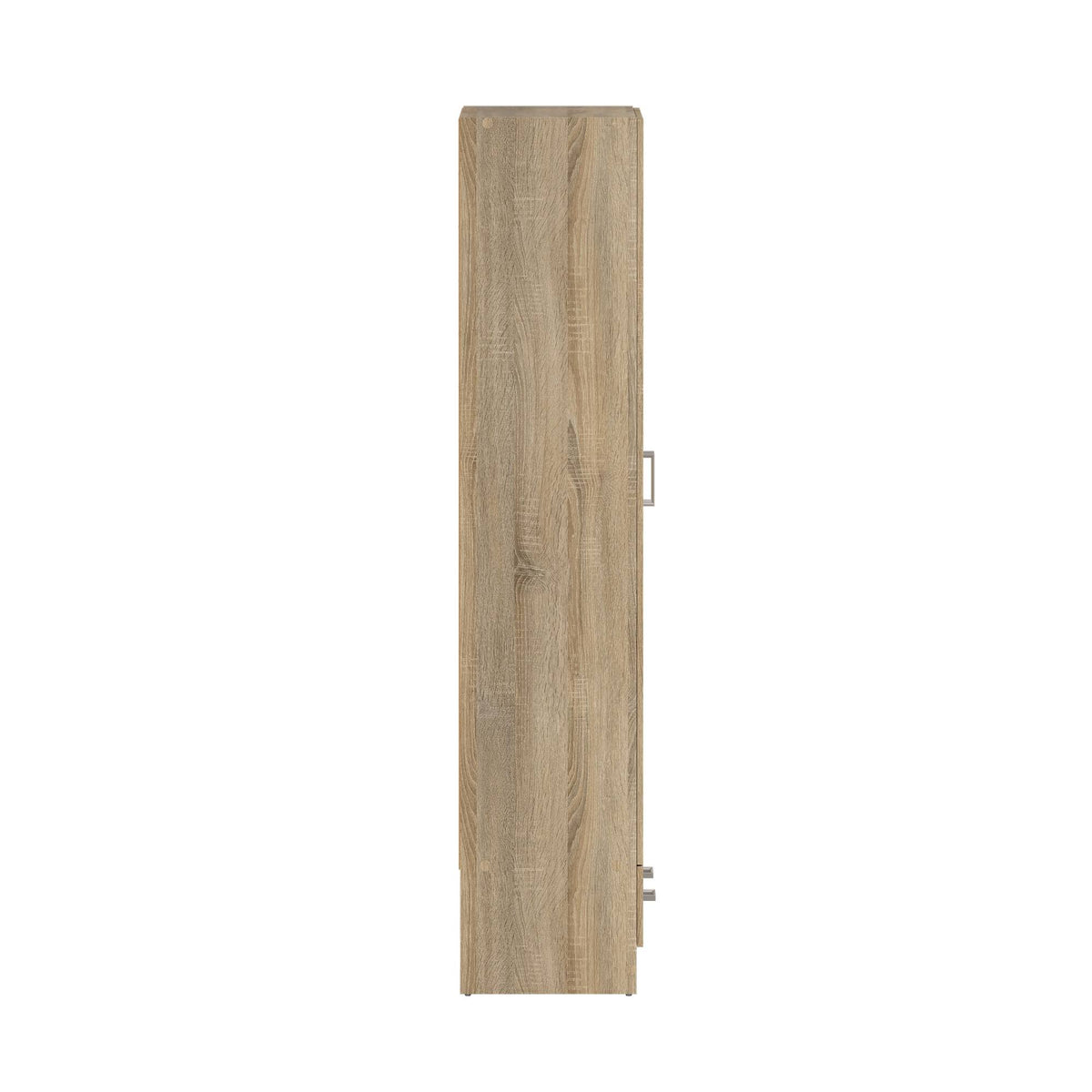 Armario ropero 2 puertas y 1 cajón melamina roble 80x36x171cm (10)