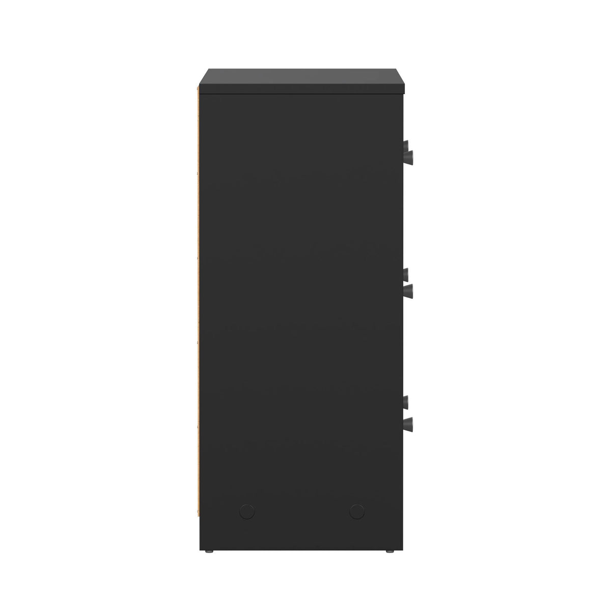 Cómoda dormitorio 3 cajones negro 73x31x69 cm (7)
