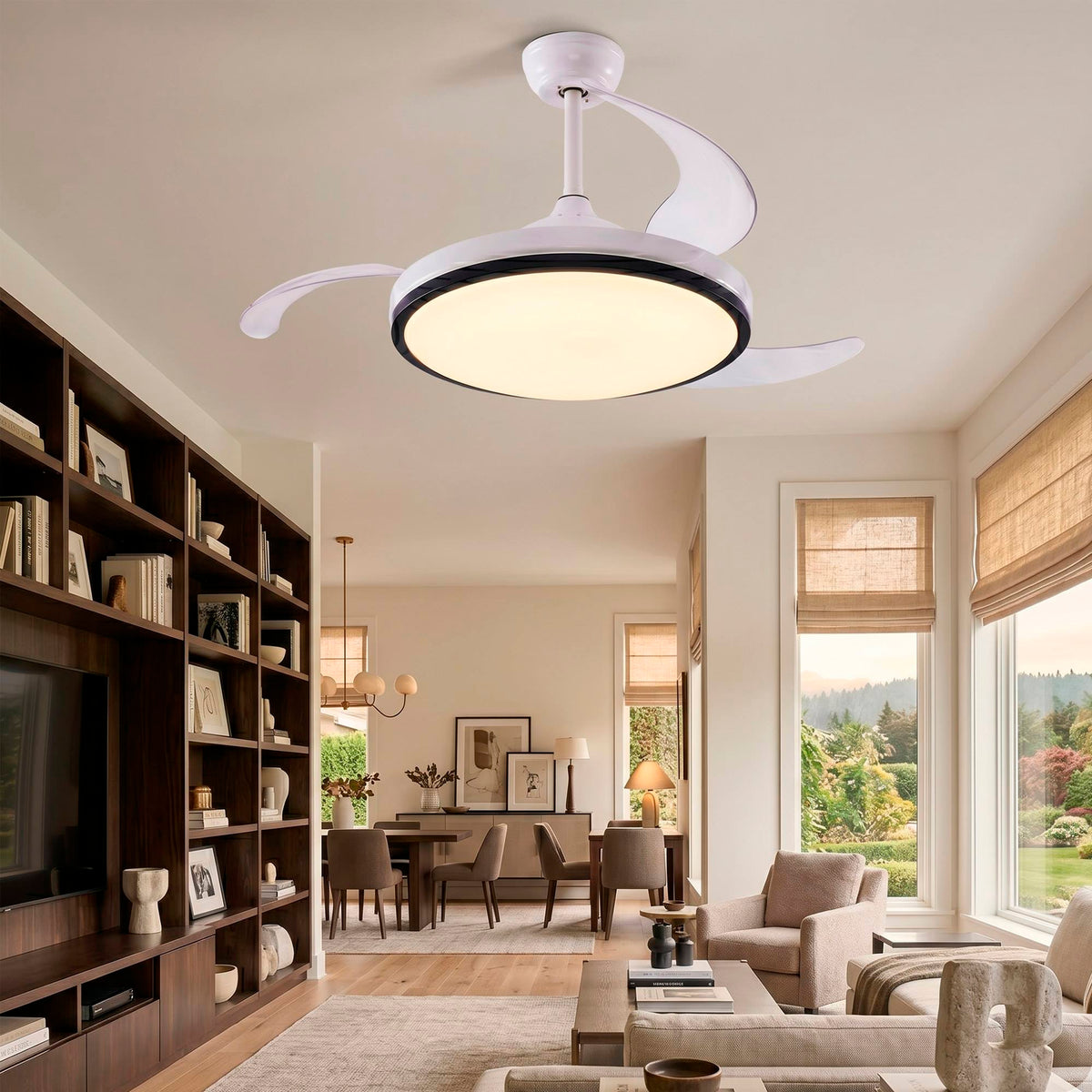 Ventilador de techo LED Ø53cm aspas retráctiles 6 vel (11)