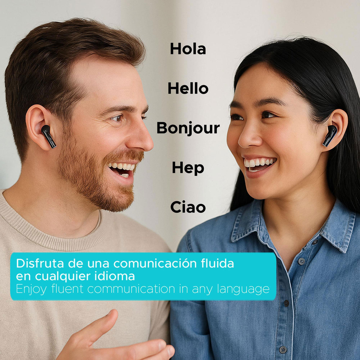 Auriculares inalámbricos traductores con IA Bluetooth (4)