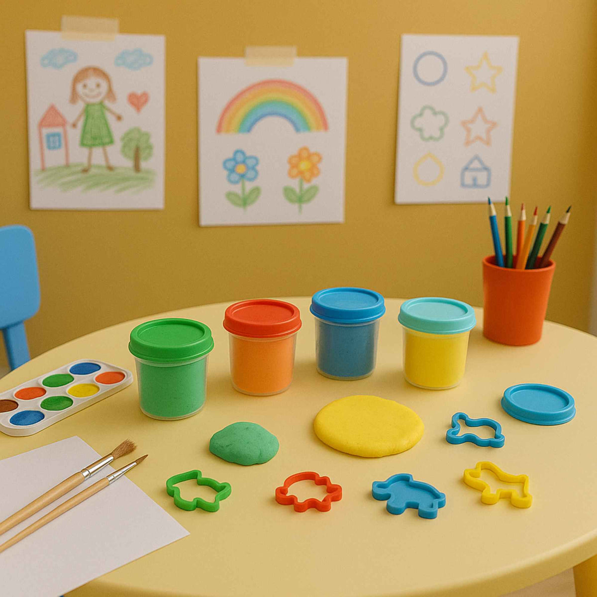 Juego de masa con olla reciclada y accesorios eco (3)