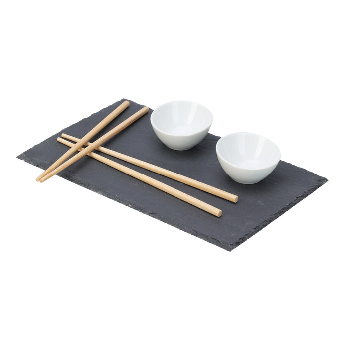 Juego de sushi 7 pzs rectangulares en caja transparente 1kg