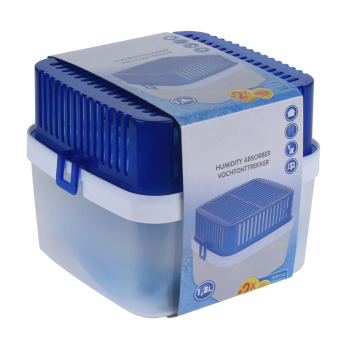 Deshumidificador 1800ml con bolsas de recarga compacto