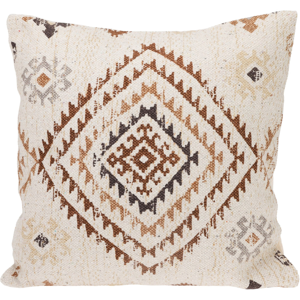 Cojín de algodón con cremallera estampado Klim 43x43cm