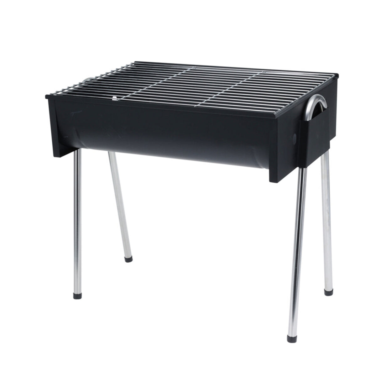 Barbacoa medio barril con rejilla cromada acero inox
