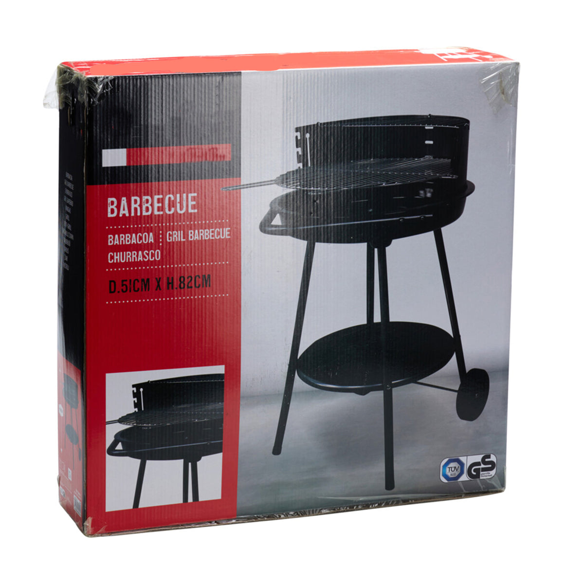 Barbacoa redonda Vaggan 51cm con cuenco esmaltado y accesorios (5)
