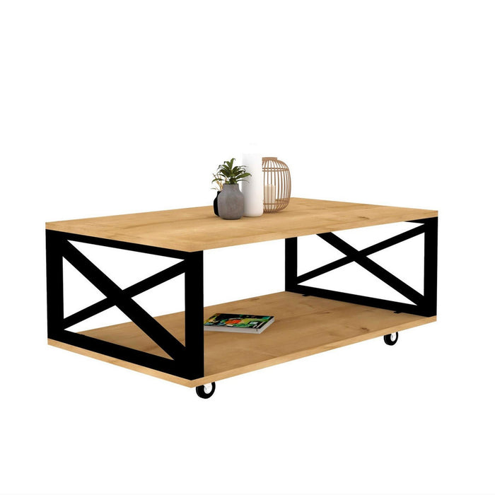 Mesa auxiliar melamina pino atlántico