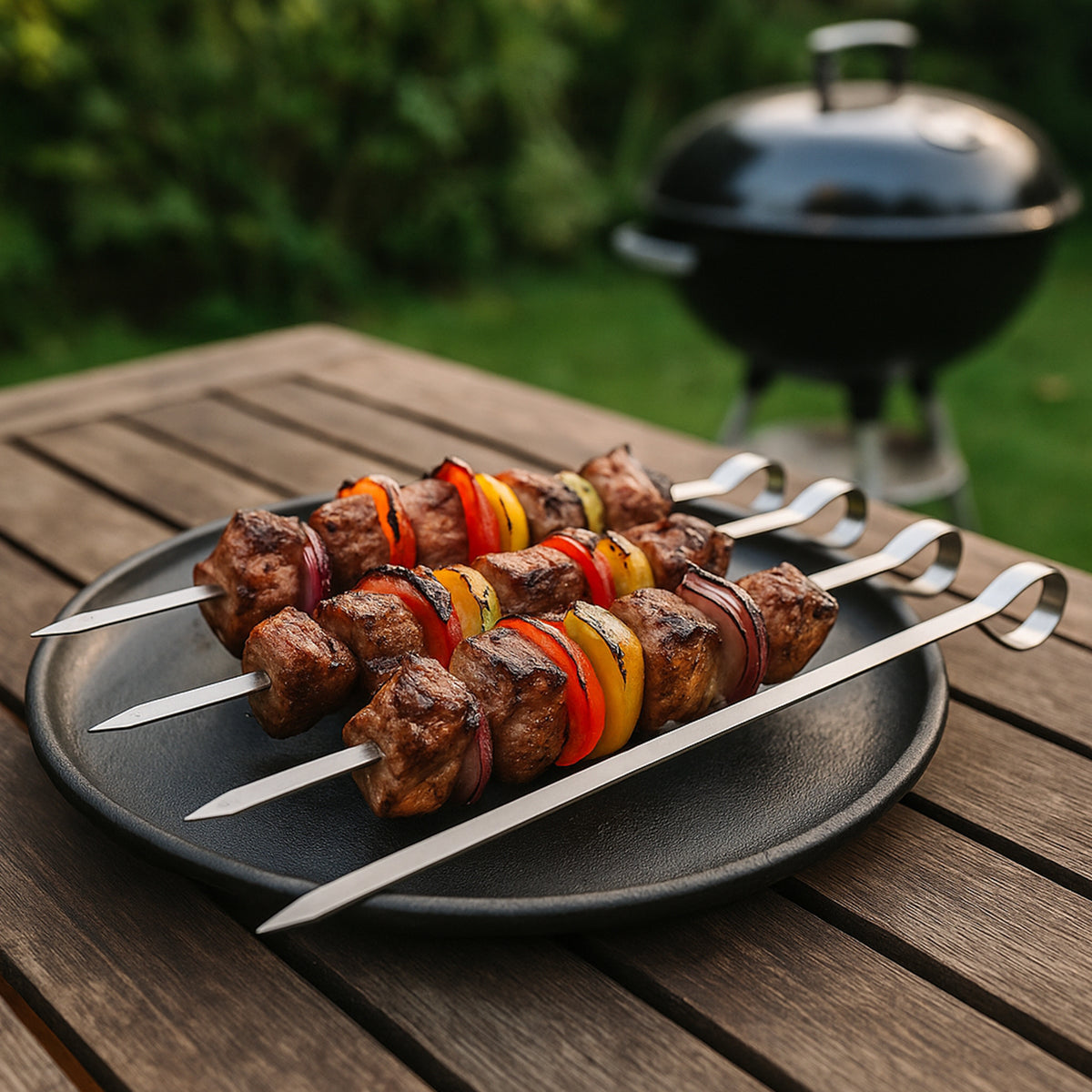 Brochetas barbacoa inox 430 set 8 pzs 41cm diseño Vaggan (3)