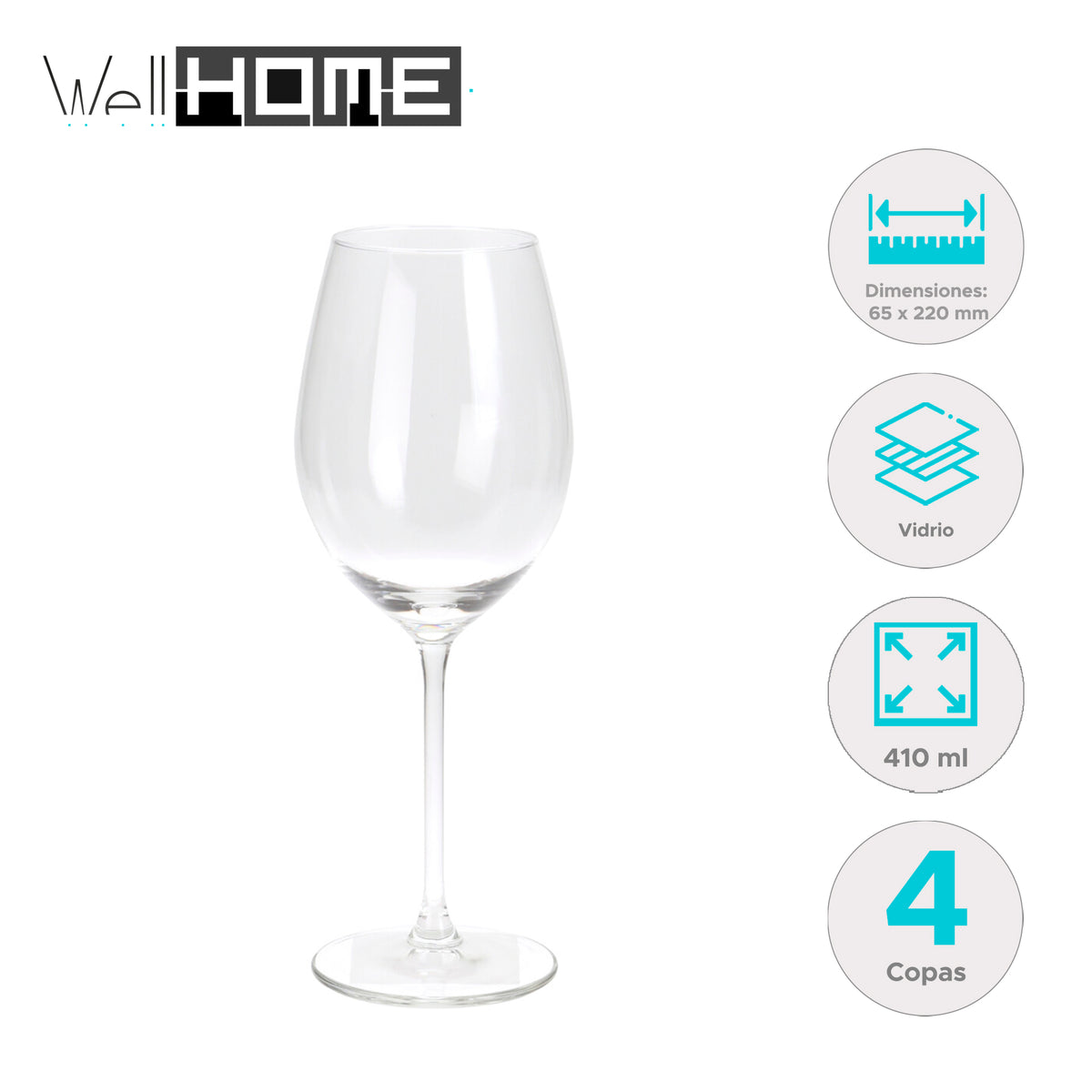 Juego de 4 copas de vino blanco 410ml (2)