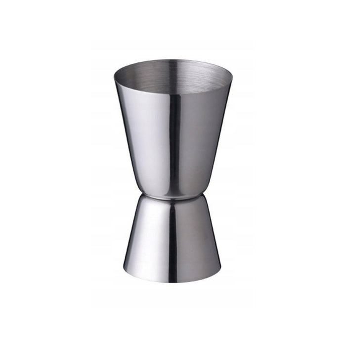 Taza medidora de acero inoxidable doble cara 50ml y 25ml