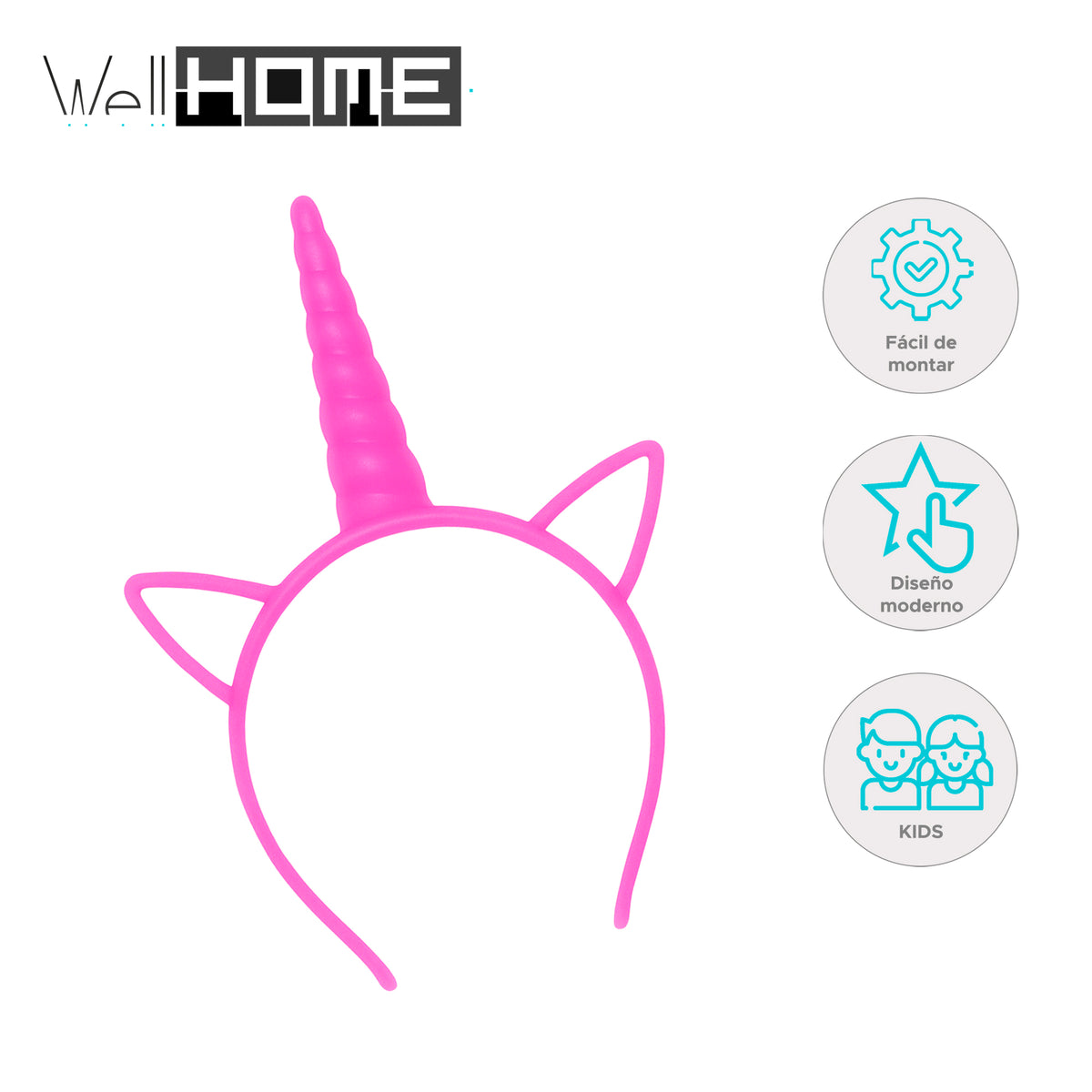 Diadema unicornio y palos luminosos glow pack 48 juegos (2)