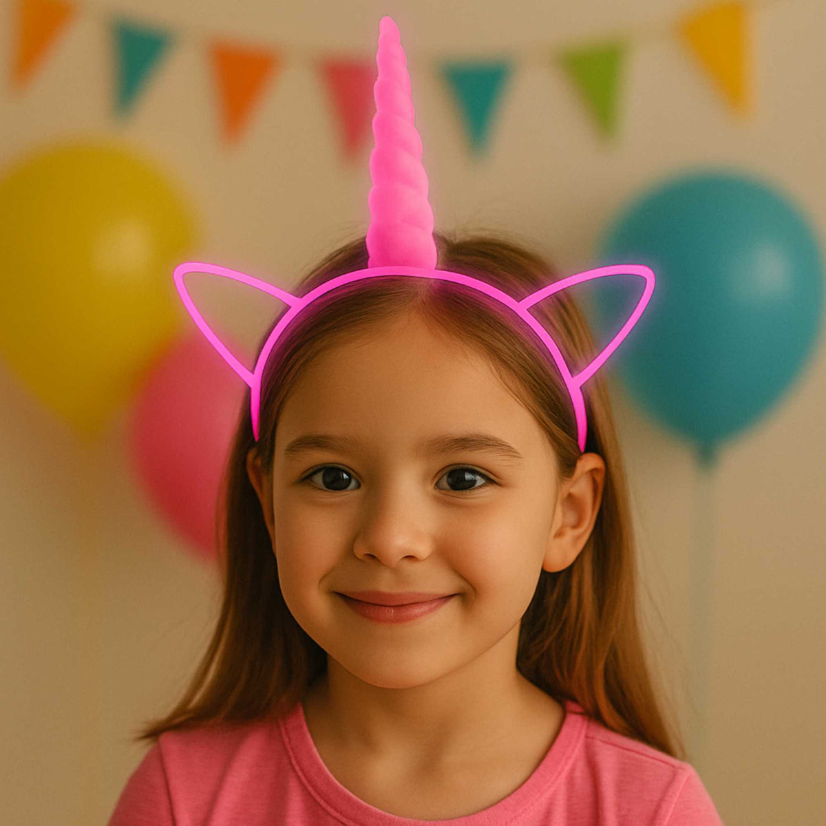 Diadema unicornio y palos luminosos glow pack 48 juegos (3)
