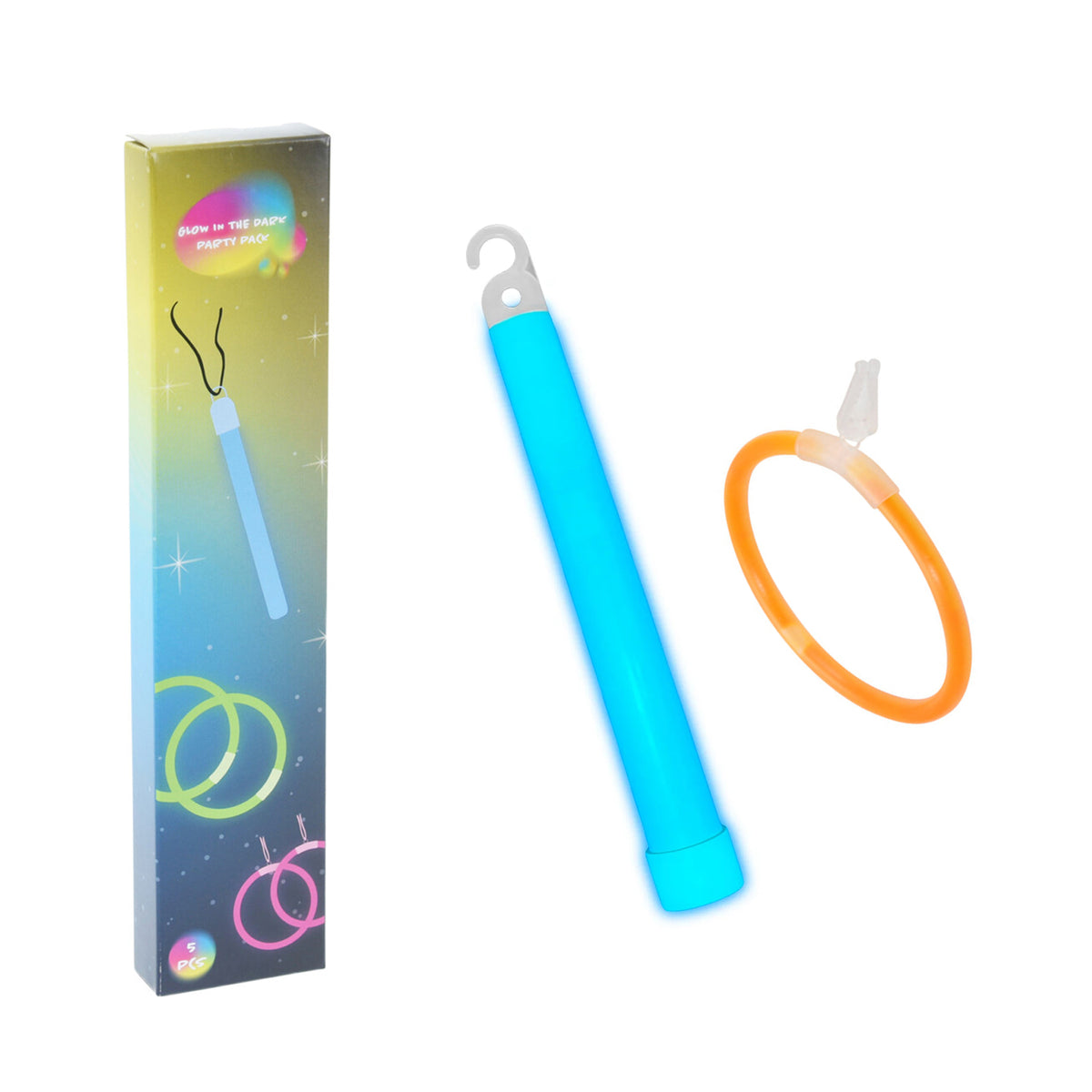 Kit fiesta glow pulsera clip pendiente 5 pzs pack 48 (6)