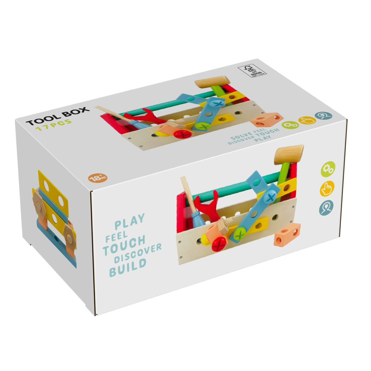 Kit herramientas madera para niños MDF 25x12x14cm (5)