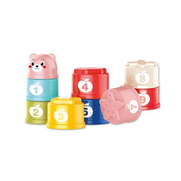 Cubos apilables colores números 1-10 juego educativo