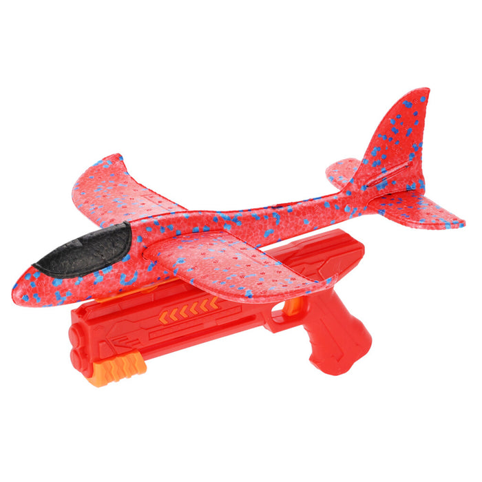 Avión de espuma con pistola de lanzamiento 26,3x12x34cm