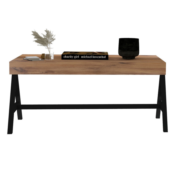 Mesa de centro melamina negro Atlantic 105x53x48cm