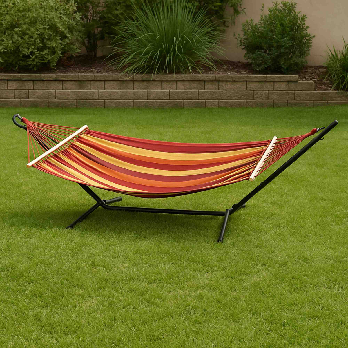 Hamaca con soporte acero desmontable estructura 30x12cm (3)