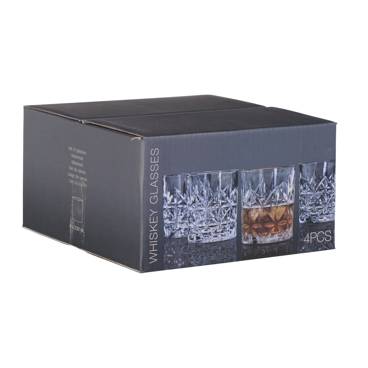 Set de 4 vasos de cristal 230ml Ø7,5x8cm (5)