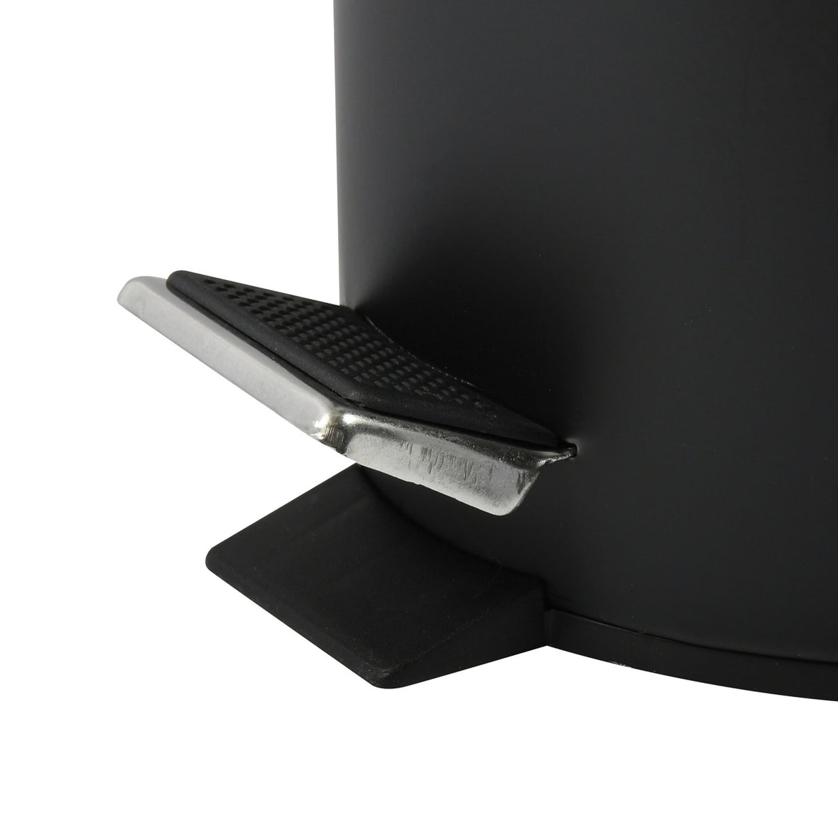 Papelera de baño en acero 3L color negro (8)