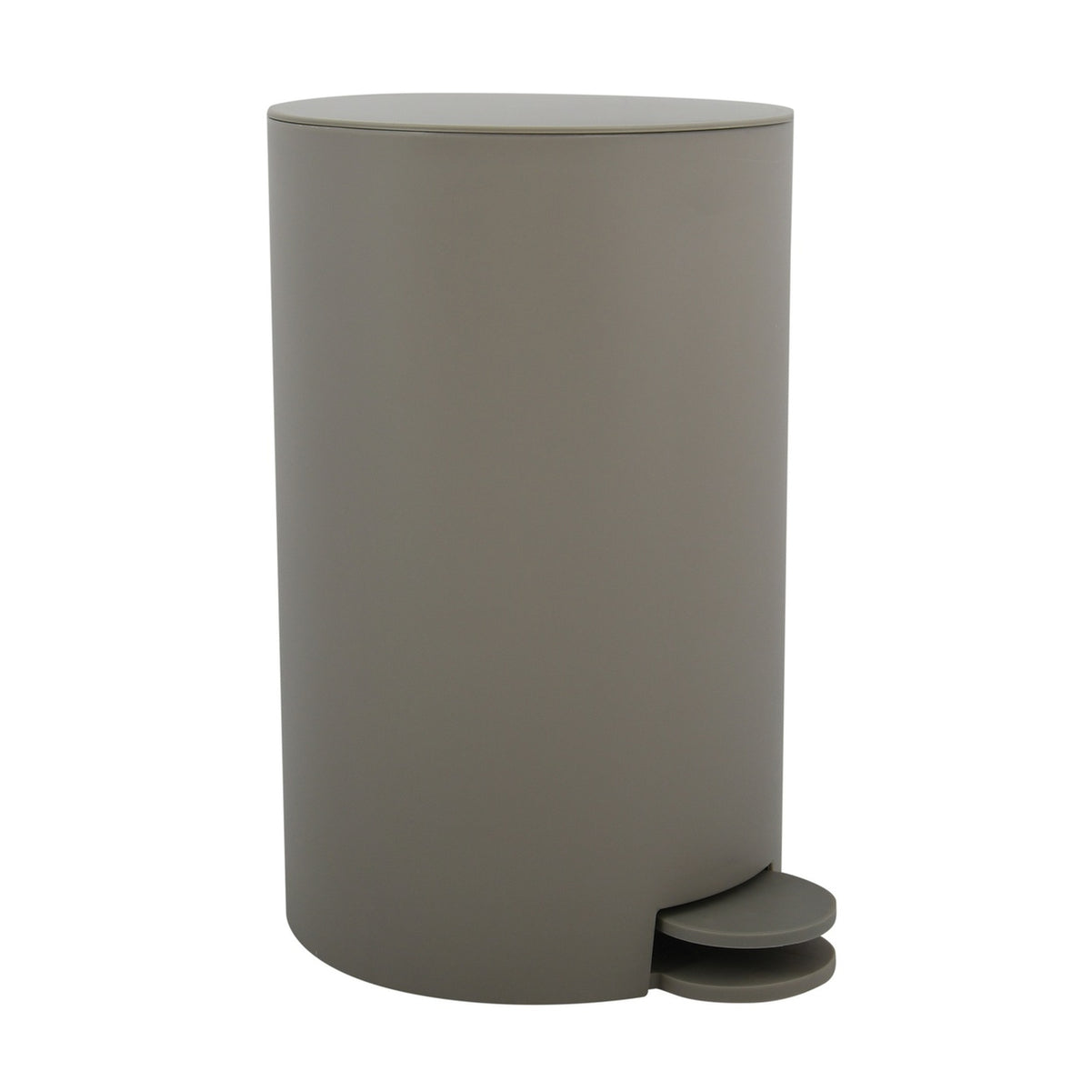 Cubo de basura con pedal 3L color topo