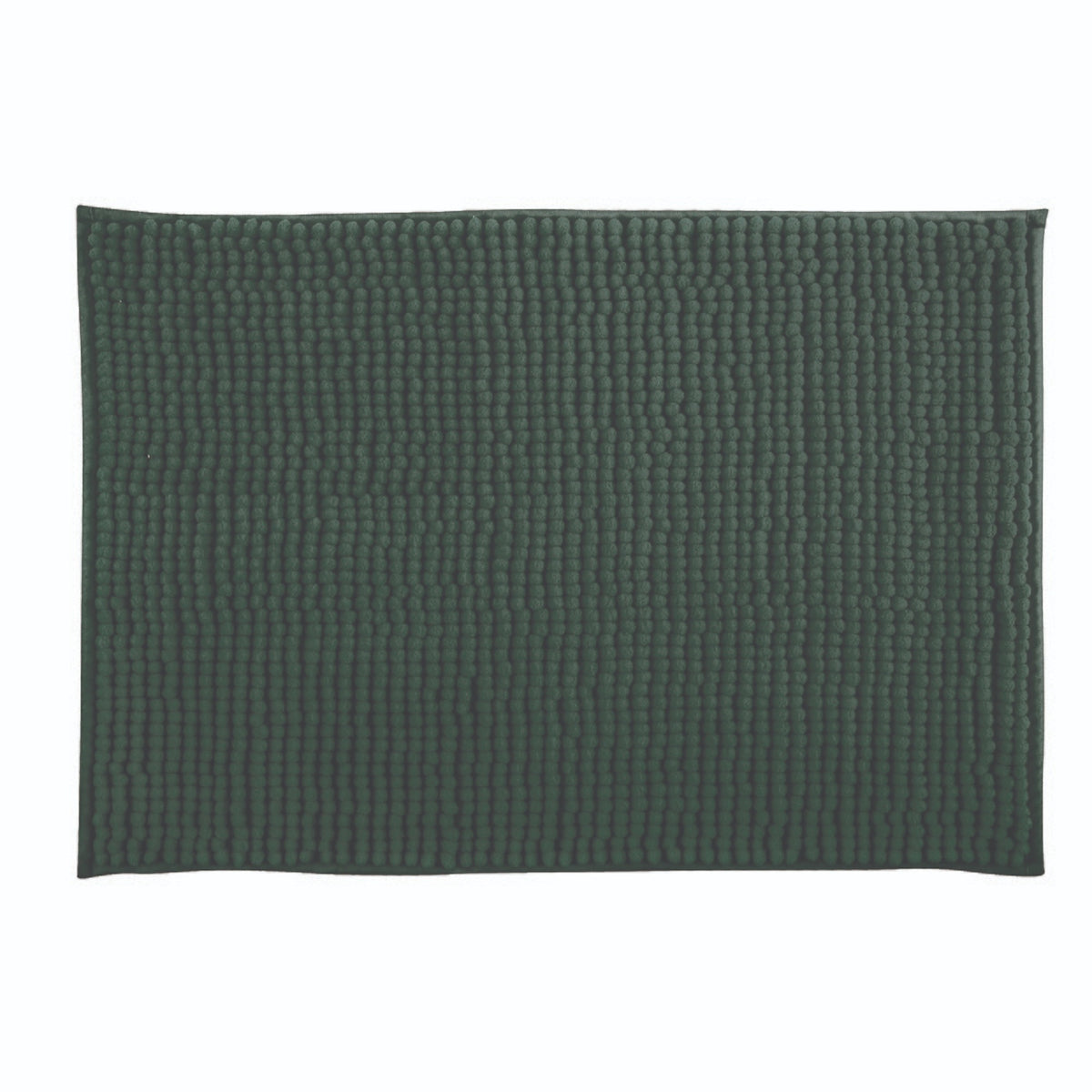 Alfombra de baño microfibra verde oscuro 40x60cm