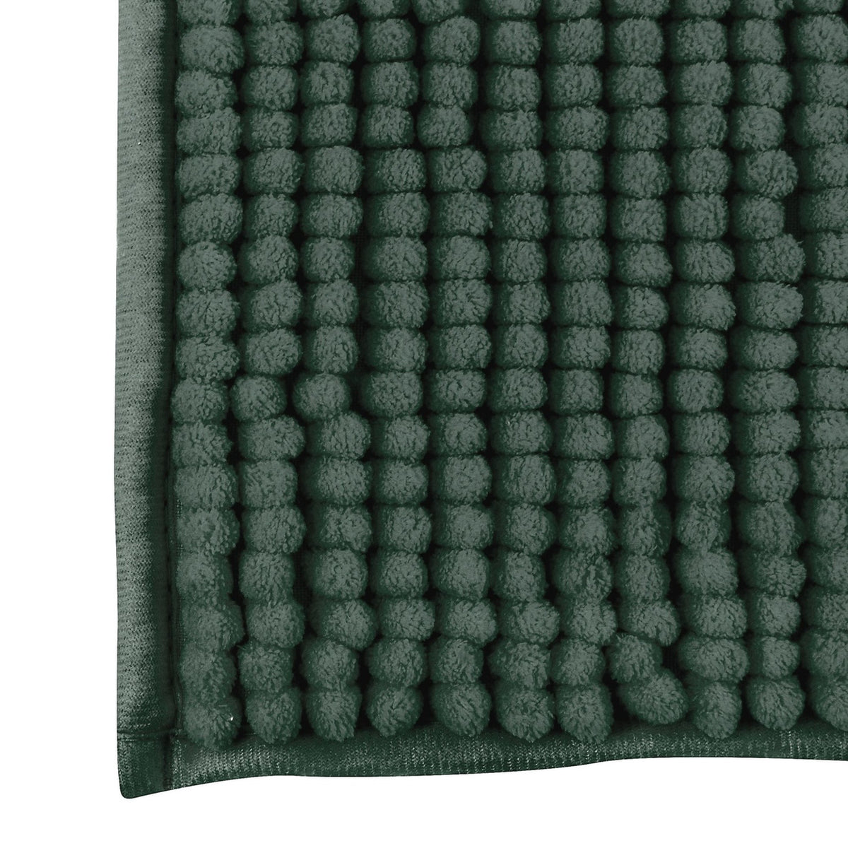Alfombra de baño microfibra verde oscuro 40x60cm (6)