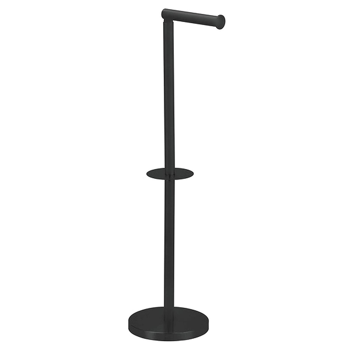 Portarrollos papel higiénico inox negro mate 15x60x15cm