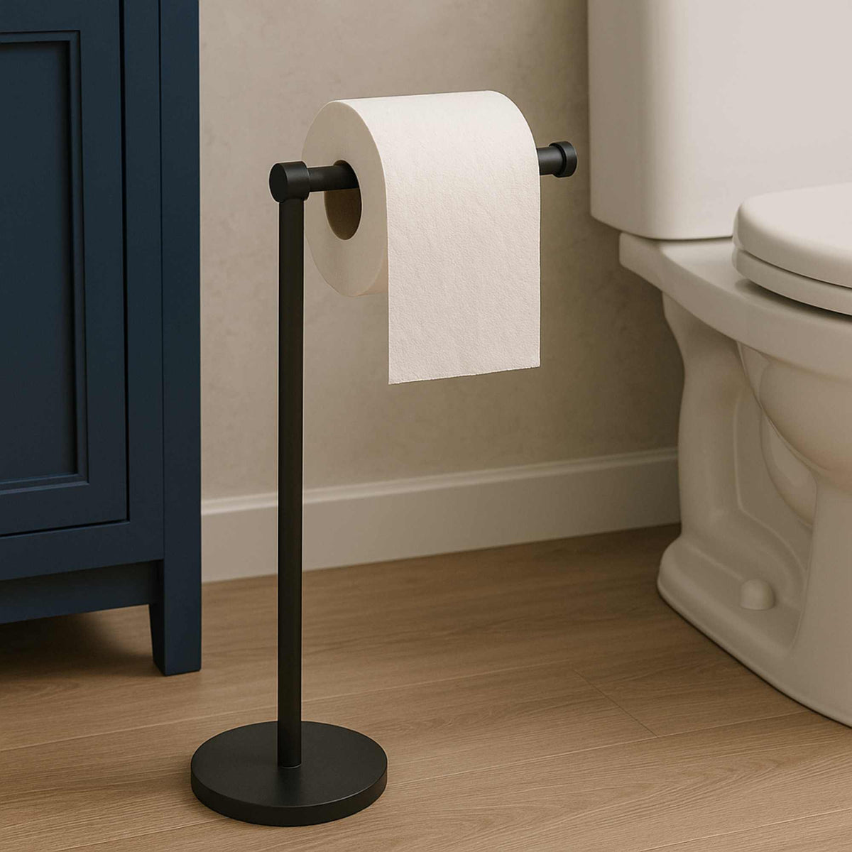 Portarrollos papel higiénico inox negro mate 15x60x15cm (4)