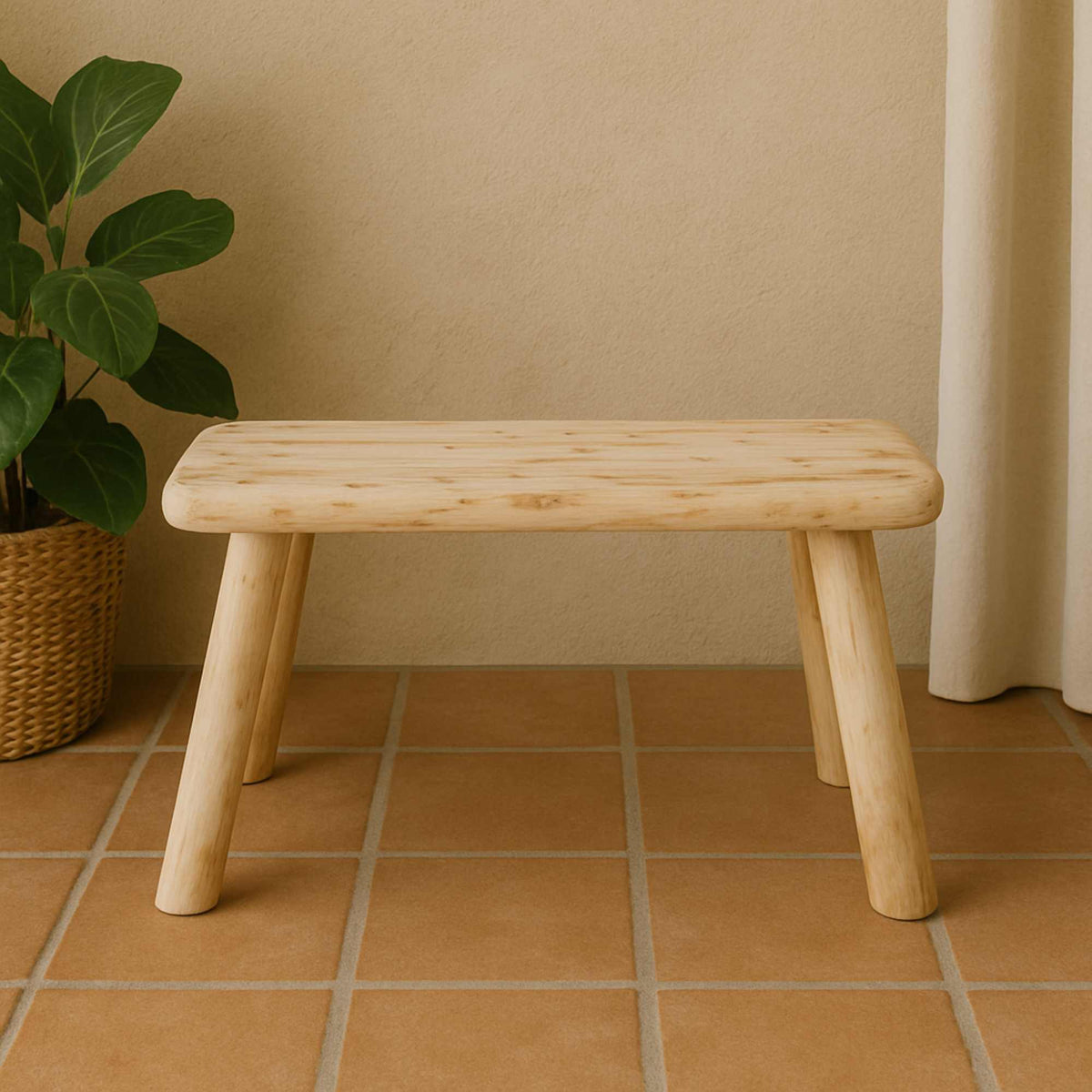 Banco de madera Woody 70x26x31cm (4)