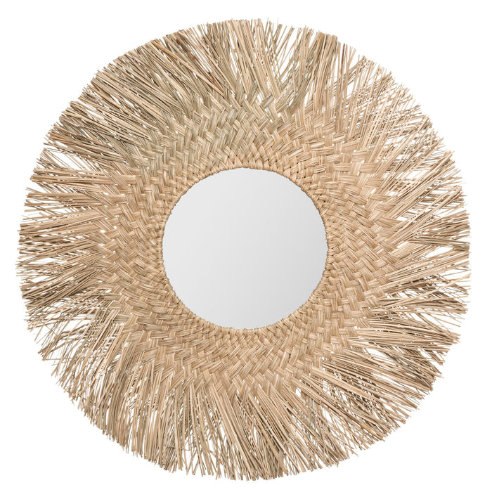 Espejo Ael de caña Ø80cm grosor 1cm