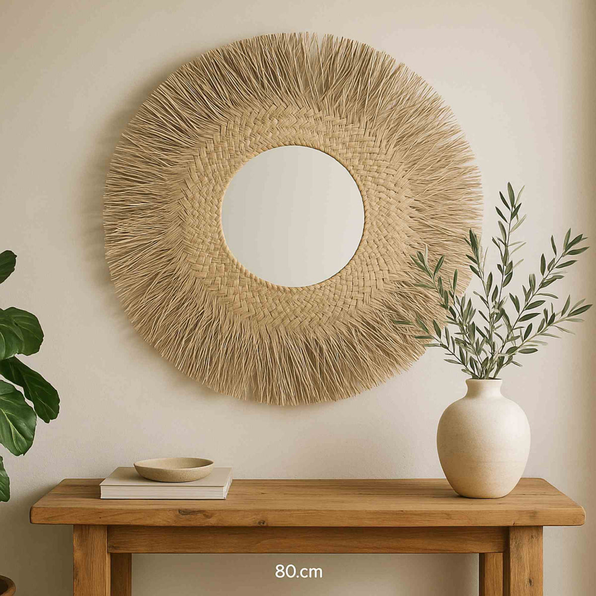 Espejo Ael de caña Ø80cm grosor 1cm (4)