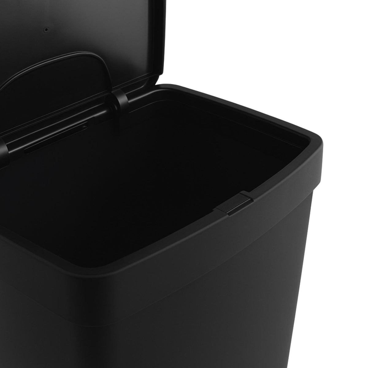 Cubo reciclaje 70L 2 compartimentos vertical Negro 76cm (8)