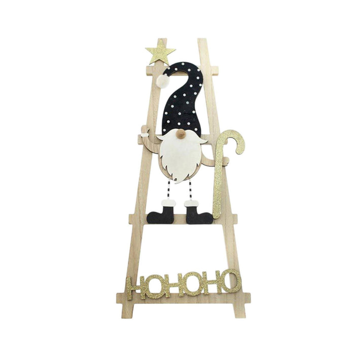 Gnomo decorativo en escalera HOHOHO H.50cm