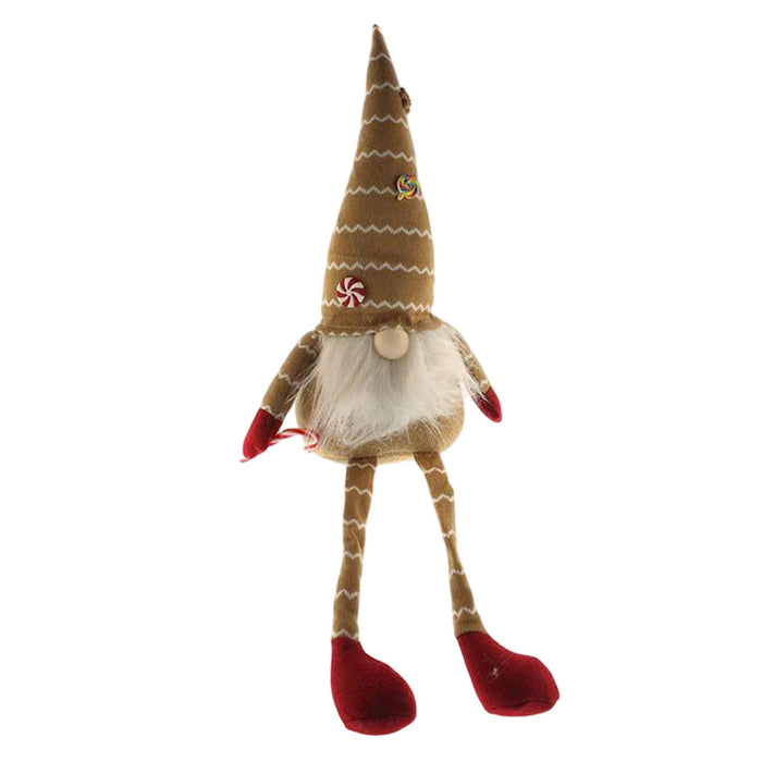 Gnomo pies largos decorativo navideño con sombrero estilo nórdico