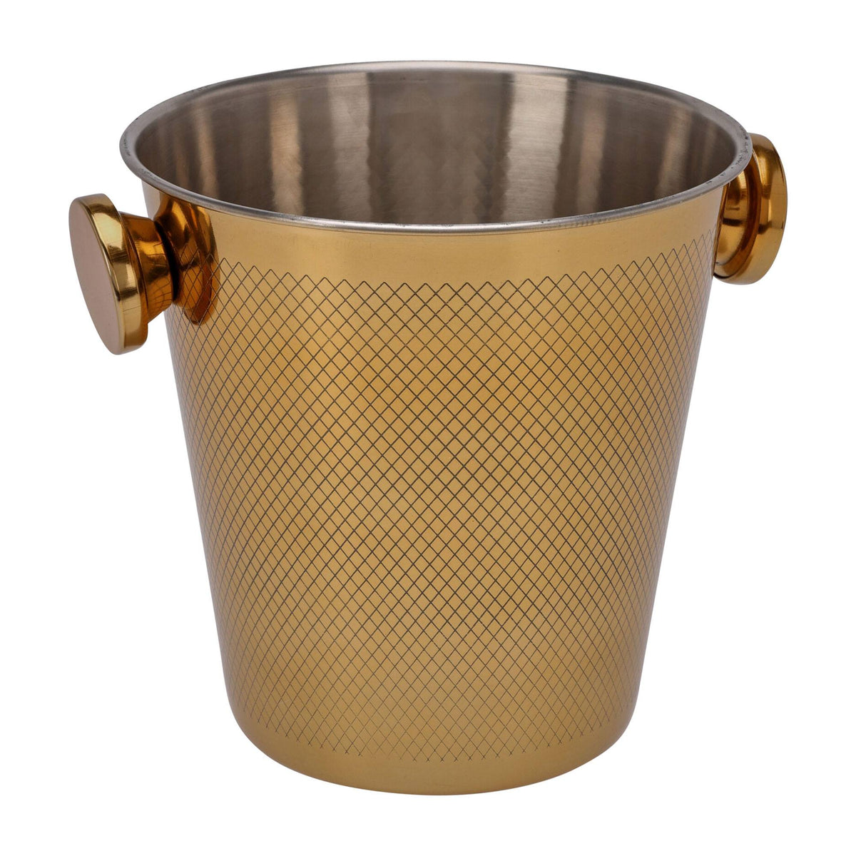 Enfriador champán acero inoxidable Ø20cm color dorado