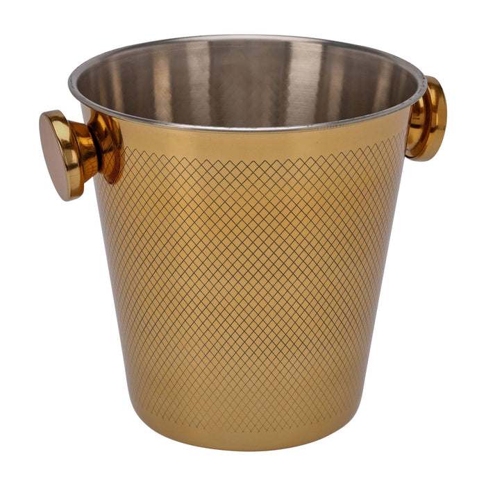 Enfriador champán acero inoxidable Ø20cm color dorado